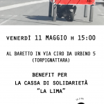 TORNEO DI BILIARDINO - A sostegno della cassa di solidarietà "La Lima" - Venerdì 11 Maggio - Via Ciro Urbino 5 - Roma