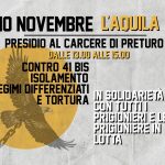 10 novembre L'Aquila - Presidio al carcere