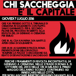 Cremona - Giovedì 7 Luglio – Giornata contro la devastazione e il saccheggio delle nostre vite