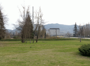 Ingresso della centrale nucleare di Trino Vercellese