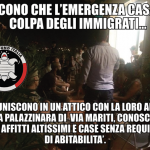 L'attico dove si è tenuta "l'iniziativa"