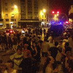 Il presidio antifascista