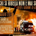Roma - 12 maggio 2016: solidarietà ai/alle ribelli del 15 ottobre 2011