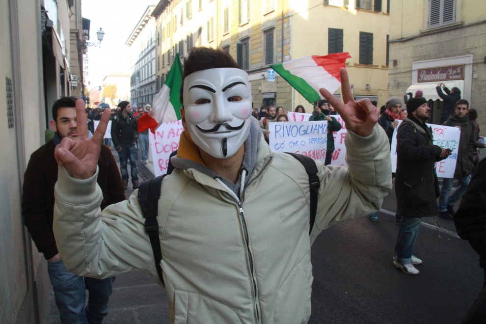 A Firenze i Forconi in corteo