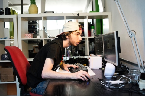 Matteo Toffalori in studio