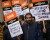GMB Union Uber Drivers Protest Against An Increase In Commission By Uber Technologies Inc.