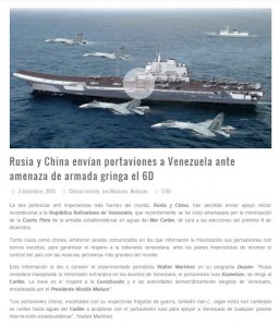 con el mazo dando portaviones ruso y chino en venezuela