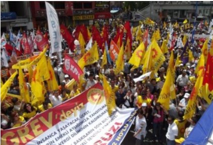 Арест членов профсоюза в Турции