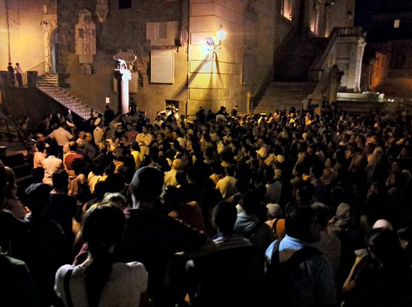 manifestazione in campidoglio