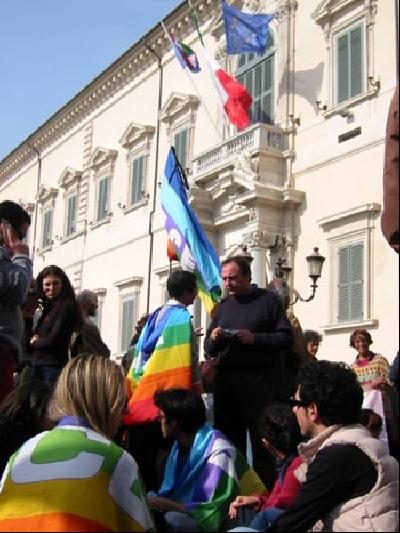 Roma - foto sit in a...