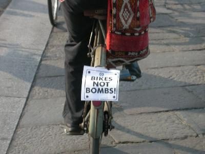 bikes not bombs...