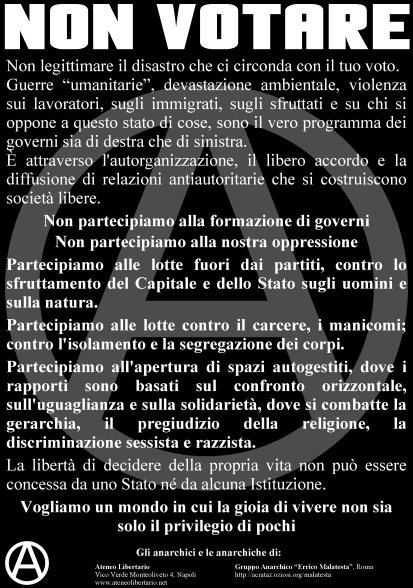 NON VOTARE...