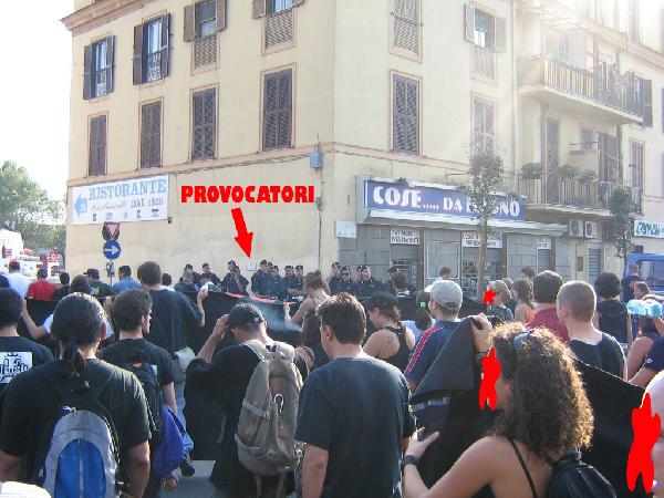 corteo con provocato...