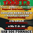 Sabato 18 Settembre ORIGINAL SOCIAL YARD 1.0 Roots | Reggae | Dancehall Support your local squat! Irie Massive i sound residents del calibro di Souljah Rebel Crew e Puppies Sound,...