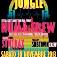 Sabato 30 novembre – dalle 22:30 ORIGINAL SOCIAL JUNGLE – Bass party since 2006 hosted by SYNTRAX outta SYNT@GROOVE special guest: N.U.M.A. CREW (FI) warm up by: SUBTOWN CREW (VA)...