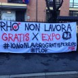 Iniziativa contro il lavoro gratuito per Expo 2015 davanti ai licei Majorana e Rebora di Rho
