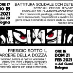 18 Febbraio 2021 - BATTITURA SOLIDALE CON DETENUTI/E - Sotto gli uffici del PRAP