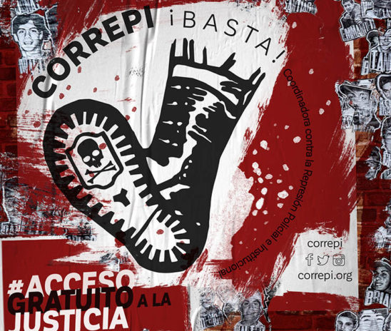 Agenda Antirrepresiva Urgente: acceso gratuito a la justicia para las víctimas de represión y no defensa estatal para sus victimarios
