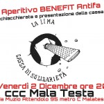 Roma - 2 dicembre - Aperitivo benefit e presentazione della cassa di solidarietà "La lima"