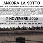 Modena - 7 novembre presidio al carcere Sant'Anna