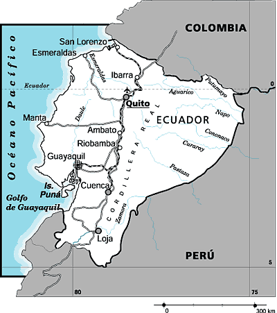 Cartina Ecuador...