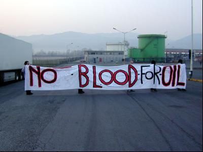 no blood for oil!...