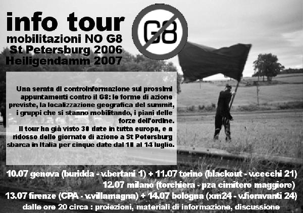 info tour no G8...