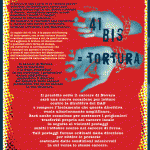 Sabato 18 febbraio - Presidio al carcere di Novara - 41 BIS = TORTURA