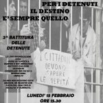 LUNEDI’ 15 FEBBRAIO ORE 15.30 - Seconda proposta di battitura delle detenute di Trieste